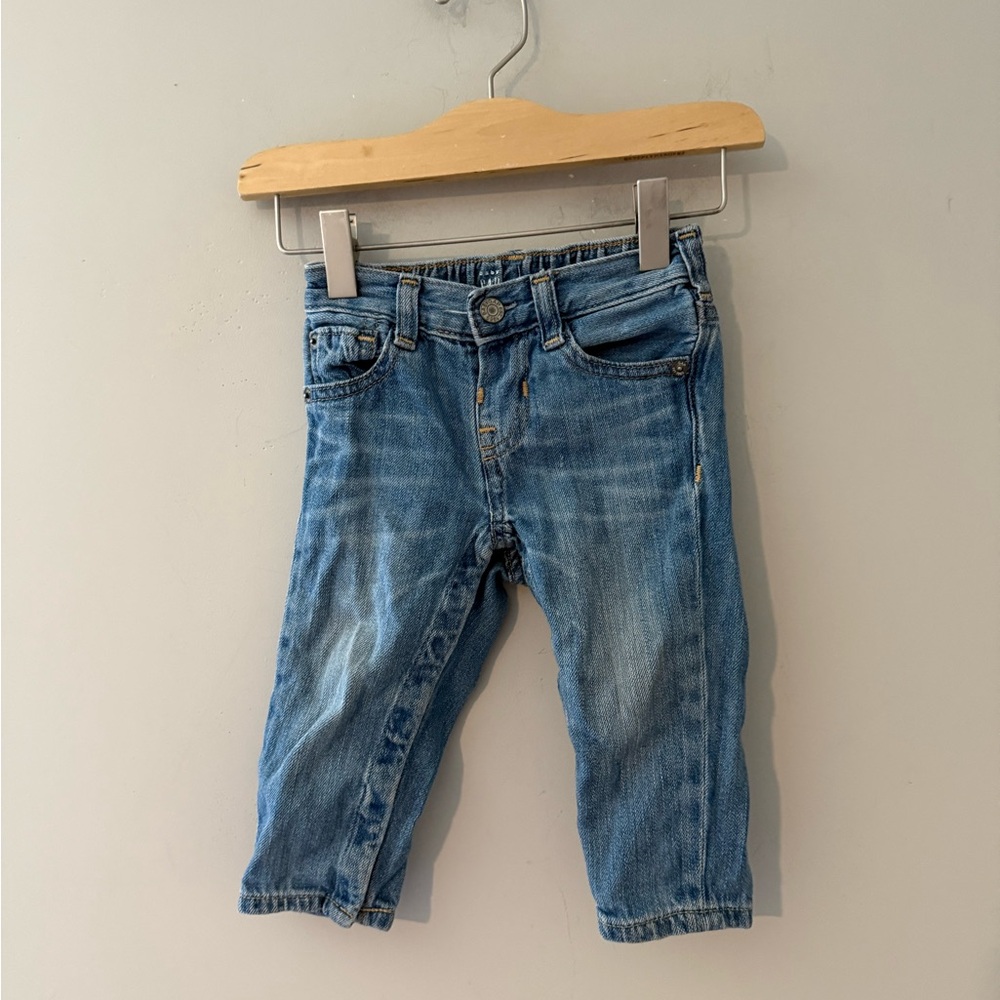 $12 ADD ON Baby Gap Straight Leg Medium Wash Jeans Vintage 12-18M Zara